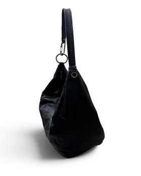 Vintage Liebeskind Berlin Black Leather Hobo Bag Rare 2000s