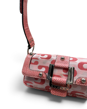 Vintage GUESS Pink Monogram Rare Bag Y2K 2000s