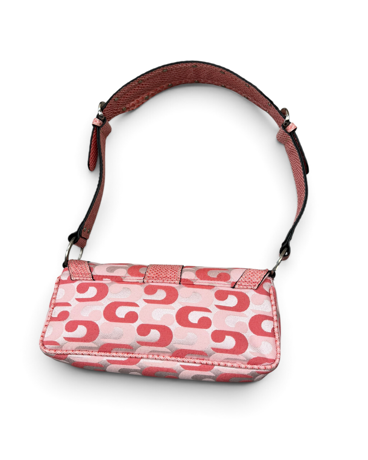 Vintage GUESS Pink Monogram Rare Bag Y2K 2000s