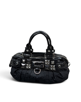 Vintage GUESS Rare Black Monogram Bag Y2K 2000s