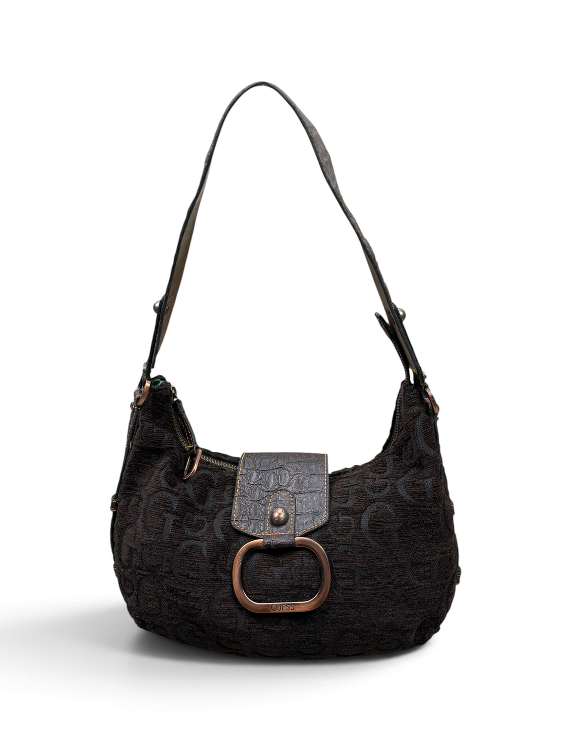 Vintage GUESS Brown Monogram Rare Y2K 2000s Bag