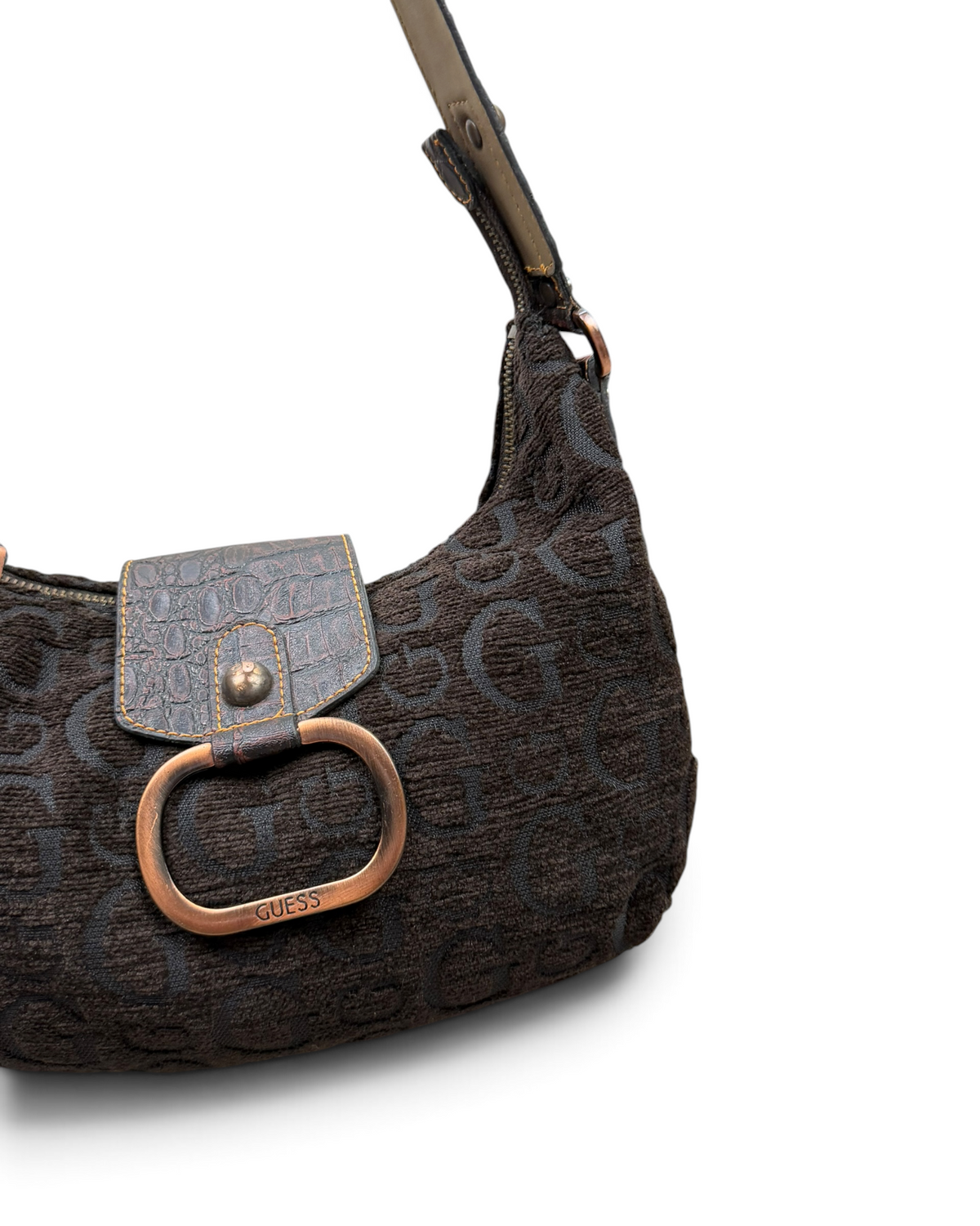 Vintage GUESS Brown Monogram Rare Y2K 2000s Bag