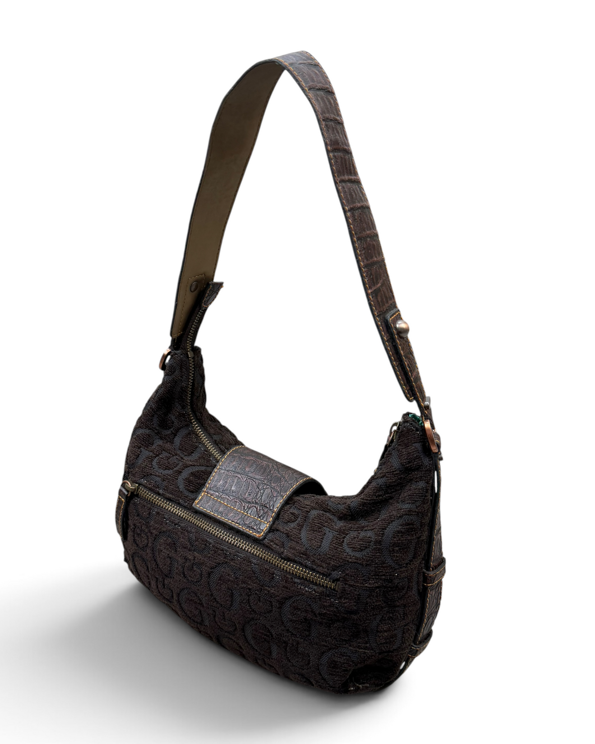 Vintage GUESS Brown Monogram Rare Y2K 2000s Bag