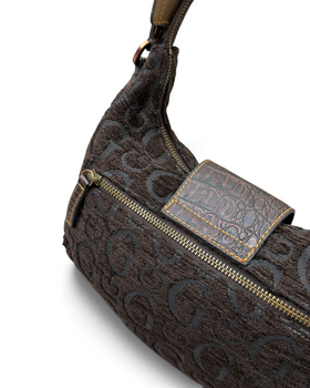 Vintage GUESS Brown Monogram Rare Y2K 2000s Bag