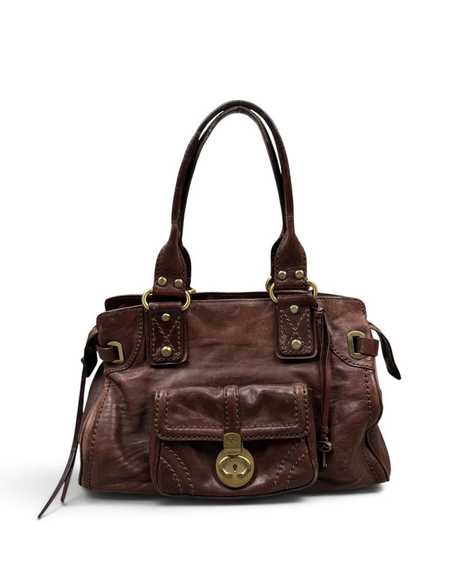 Vintage Francesco Biasia Italian Rare Leather Bag Y2K 2000s
