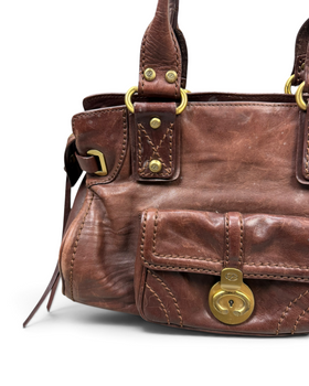 Vintage Francesco Biasia Italian Rare Leather Bag Y2K 2000s