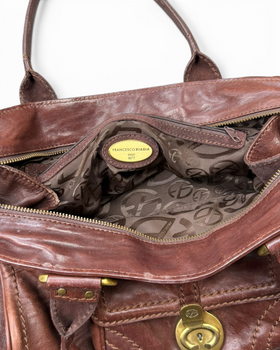 Vintage Francesco Biasia Italian Rare Leather Bag Y2K 2000s