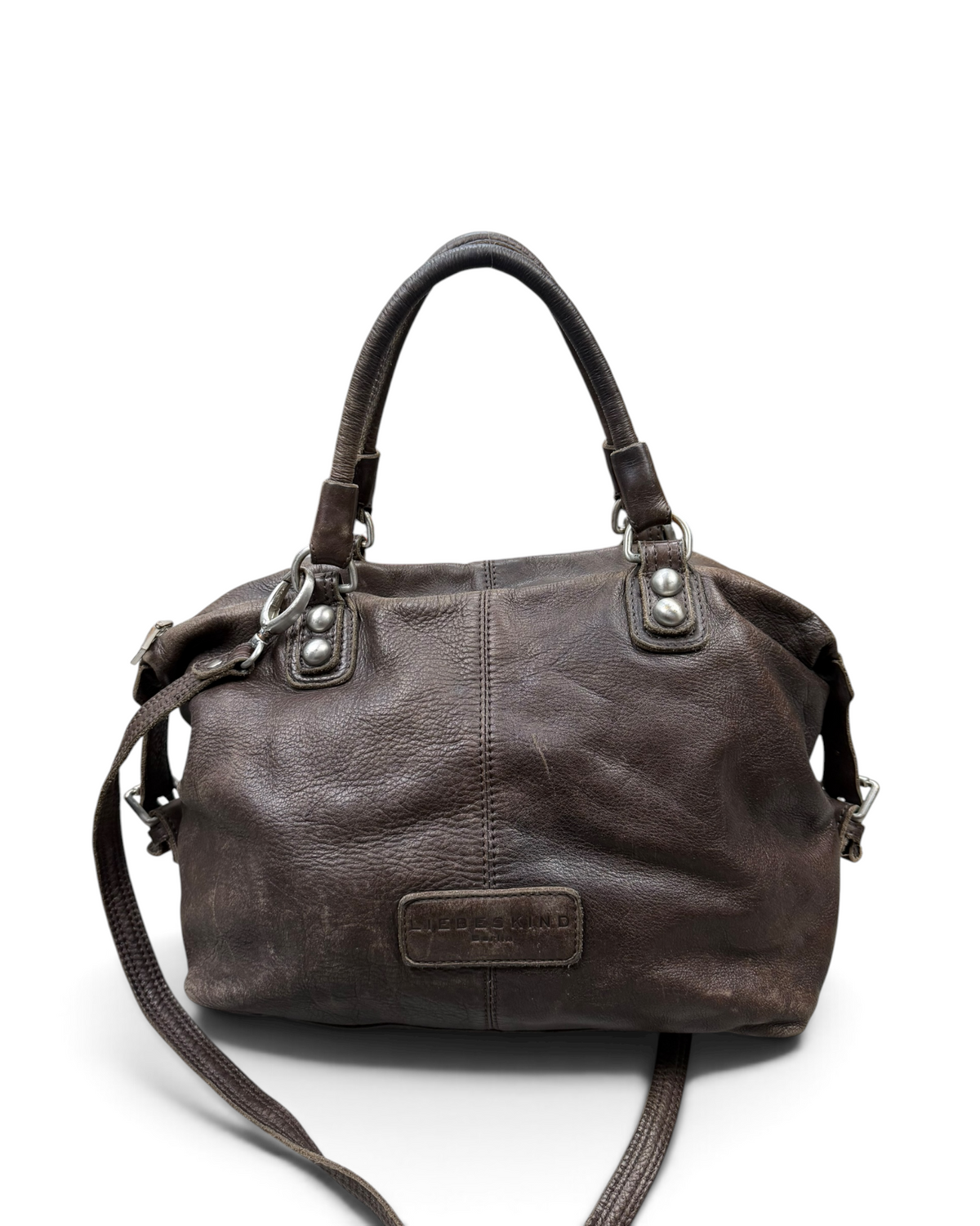 Vintage Liebeskind Berlin Brown Leather Rare Bag 2000s