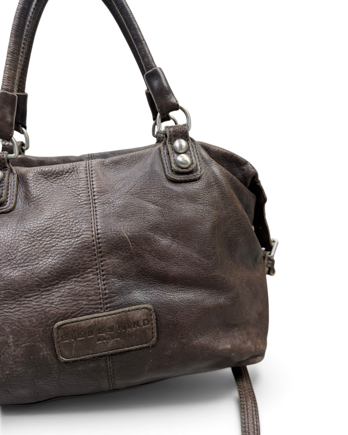 Vintage Liebeskind Berlin Brown Leather Rare Bag 2000s