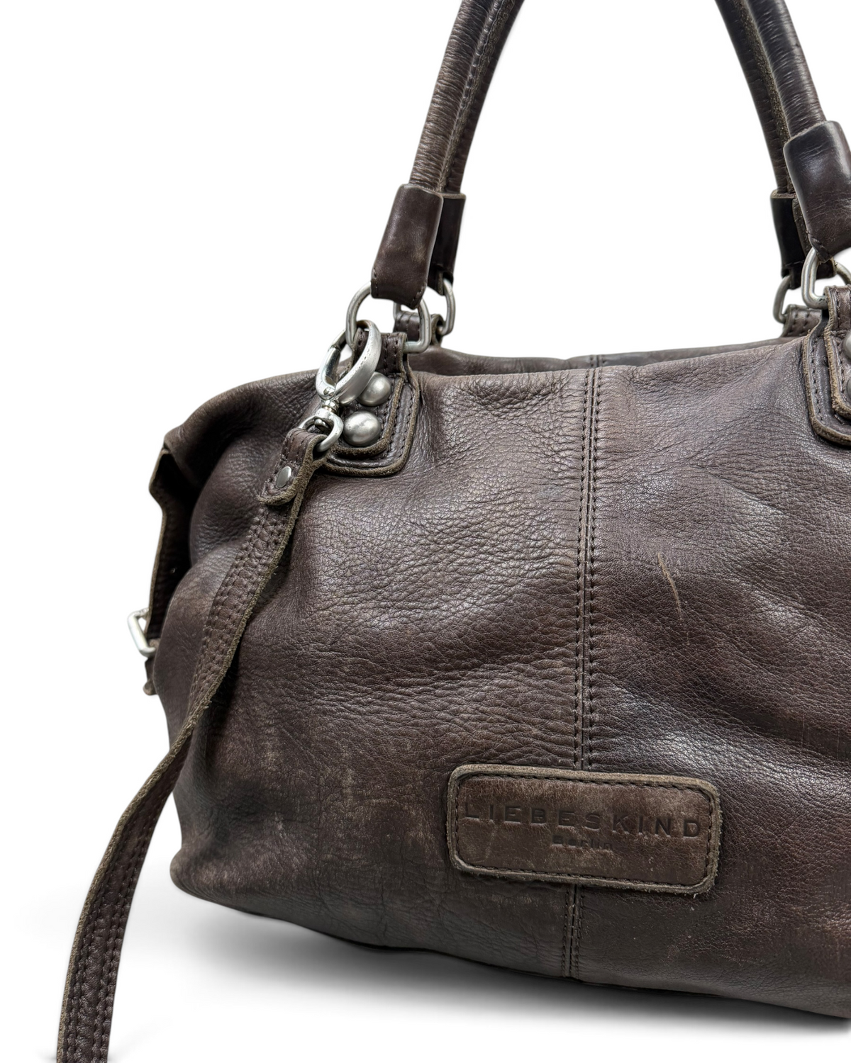 Vintage Liebeskind Berlin Brown Leather Rare Bag 2000s