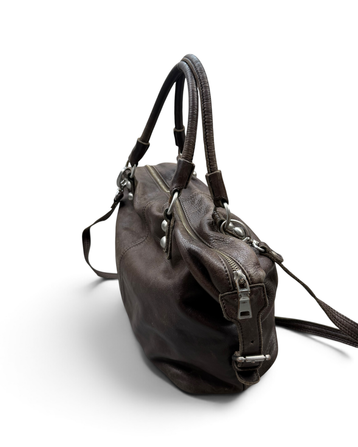 Vintage Liebeskind Berlin Brown Leather Rare Bag 2000s