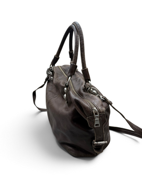 Vintage Liebeskind Berlin Brown Leather Rare Bag 2000s