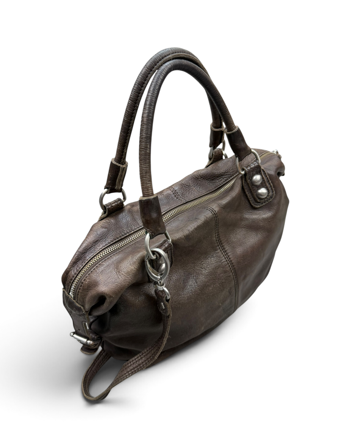 Vintage Liebeskind Berlin Brown Leather Rare Bag 2000s