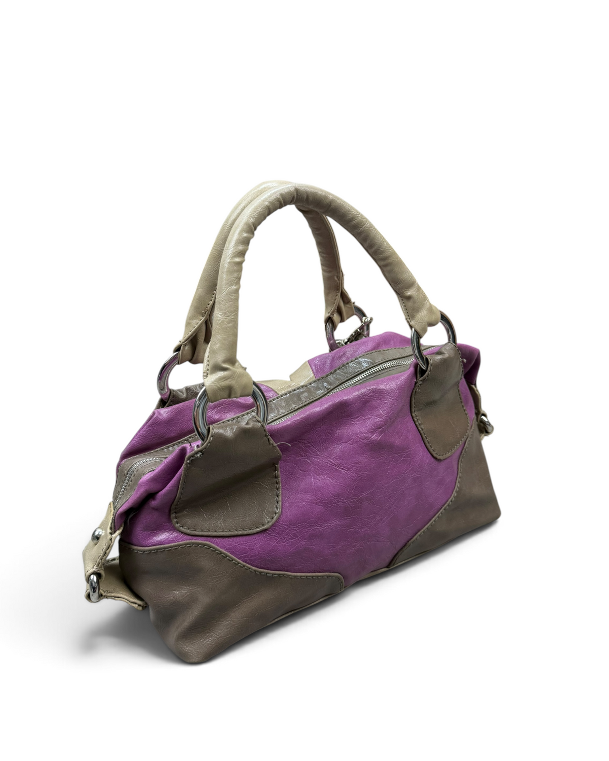 Vintage Rare GUESS Hearts Leather Style Bag Y2K 2000s