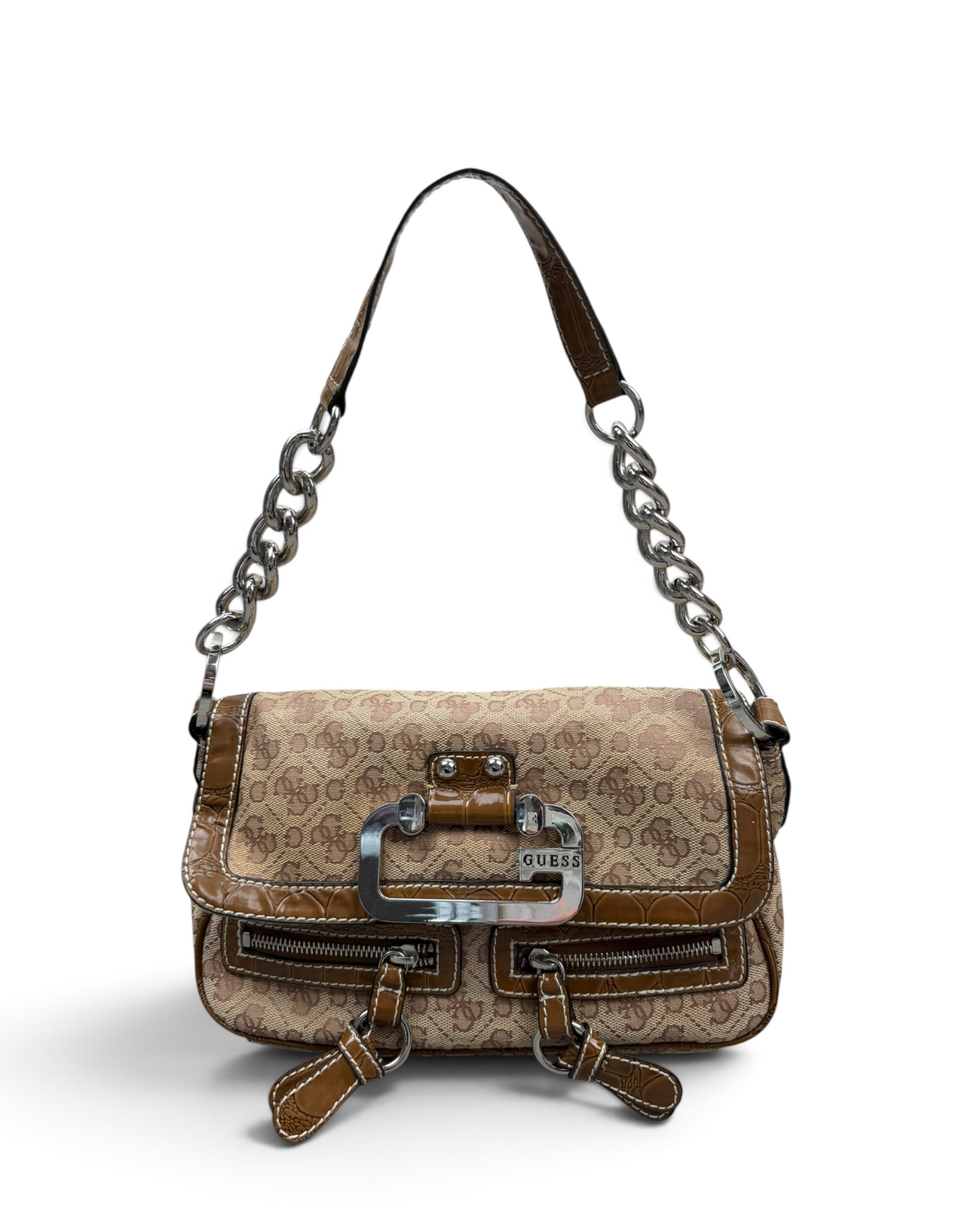 Vintage GUESS Monogram Bag Y2K 2000s