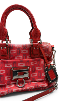Vintage GUESS Red Style Monogram Bag Rare Y2K