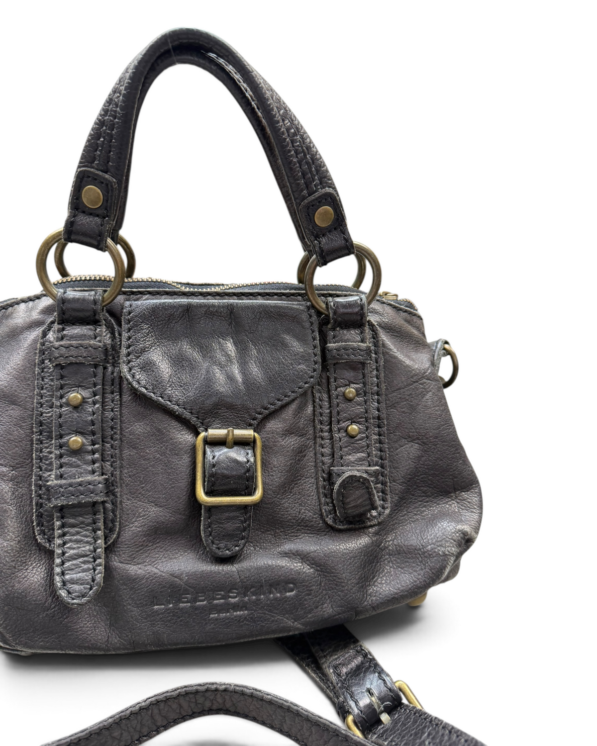 Vintage Liebeskind Berlin Black Leather Bag Y2K