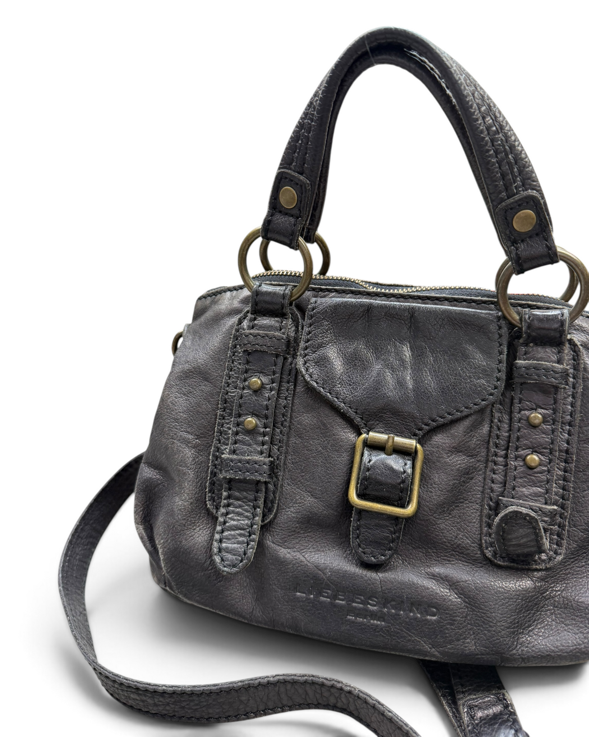 Vintage Liebeskind Berlin Black Leather Bag Y2K
