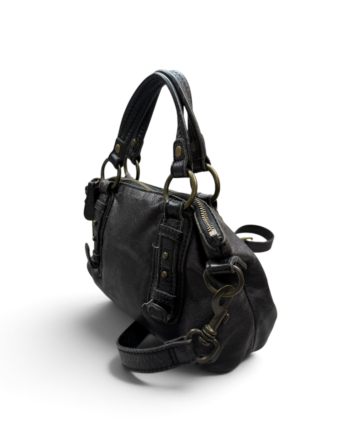 Vintage Liebeskind Berlin Black Leather Bag Y2K