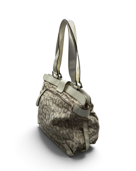Vintage GUESS White Monogram Bag Y2K Rare 2000s