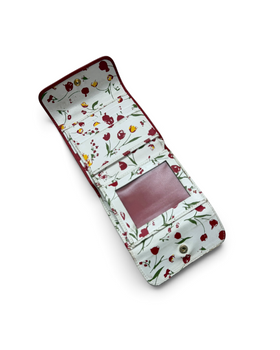 Vintage Dolce & Gabanna Leather Red Flower Portmonnae Rare