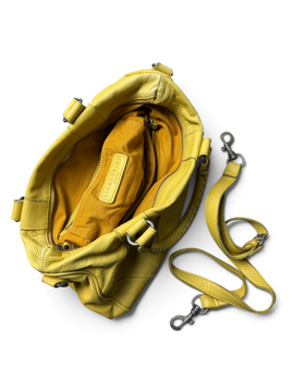 Vintage Liebeskind Berlin Rare Yellow Leather Bag Y2K 2000s