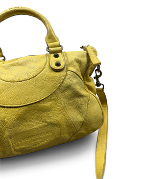 Vintage Liebeskind Berlin Rare Yellow Leather Bag Y2K 2000s