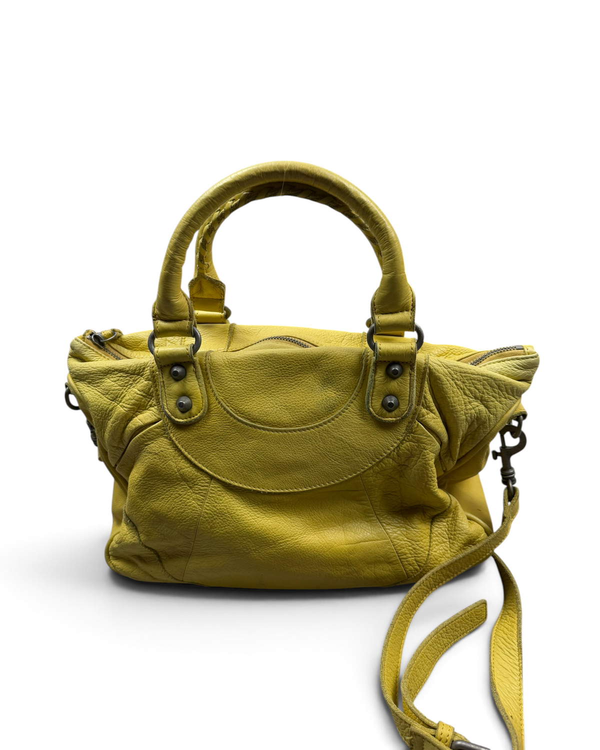 Vintage Liebeskind Berlin Rare Yellow Leather Bag Y2K 2000s