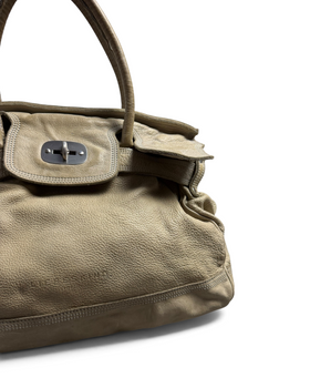 Vintage Rare Liebeskind Berlin Beige Leather Bag 2000s Y2K