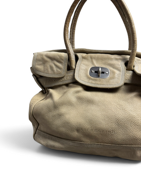 Vintage Rare Liebeskind Berlin Beige Leather Bag 2000s Y2K