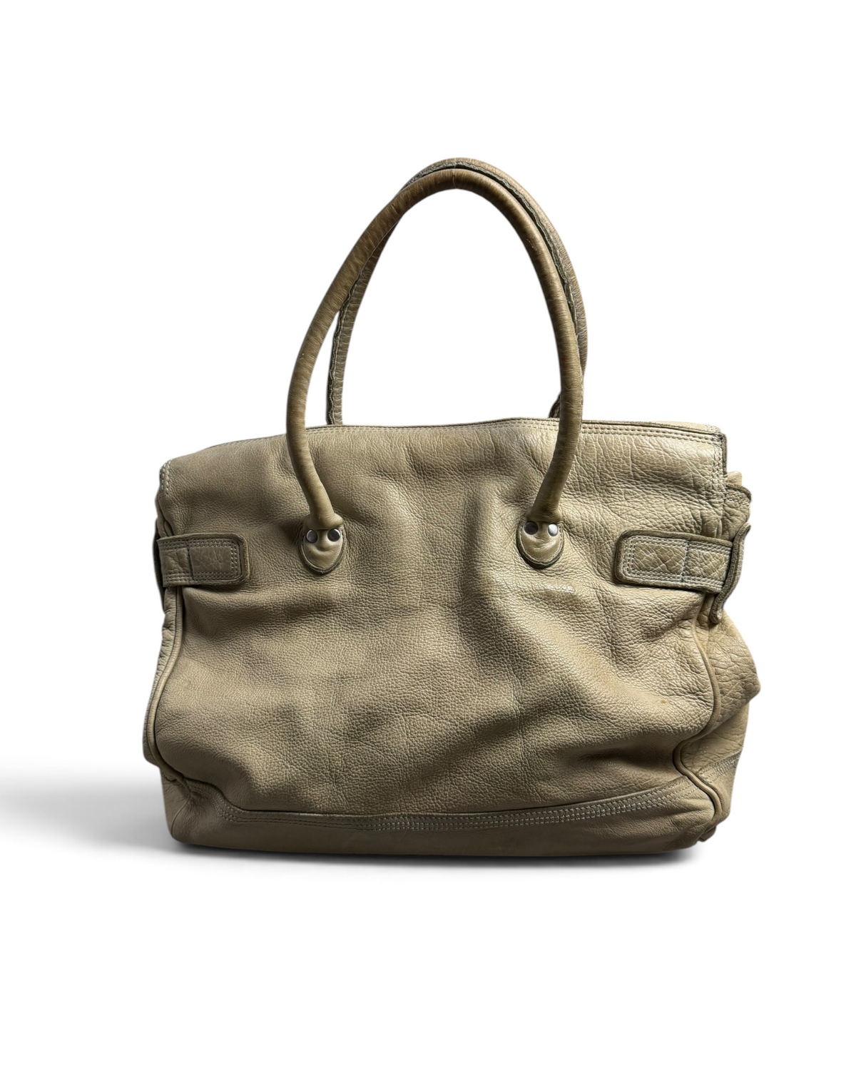 Vintage Rare Liebeskind Berlin Beige Leather Bag 2000s Y2K