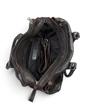 Vintage Liebeskind Berlin Rare Black Leather Bordeaux Bag Y2K 2000s