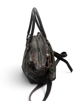 Vintage Liebeskind Berlin Rare Black Leather Bordeaux Bag Y2K 2000s