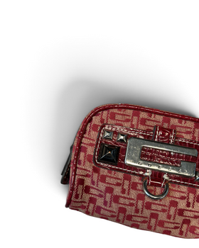 Vintage GUESS Red Monogram Rare Bag Portmonnae Y2K 2000s