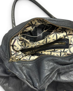 Vintage Liebeskind Berlin Rare Black Leather Bag Y2K 2000s