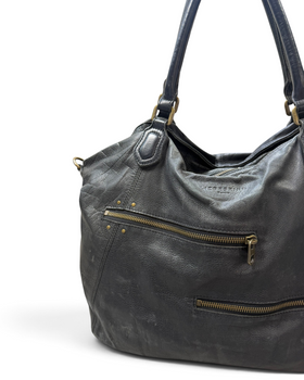 Vintage Liebeskind Berlin Rare Black Leather Bag Y2K 2000s