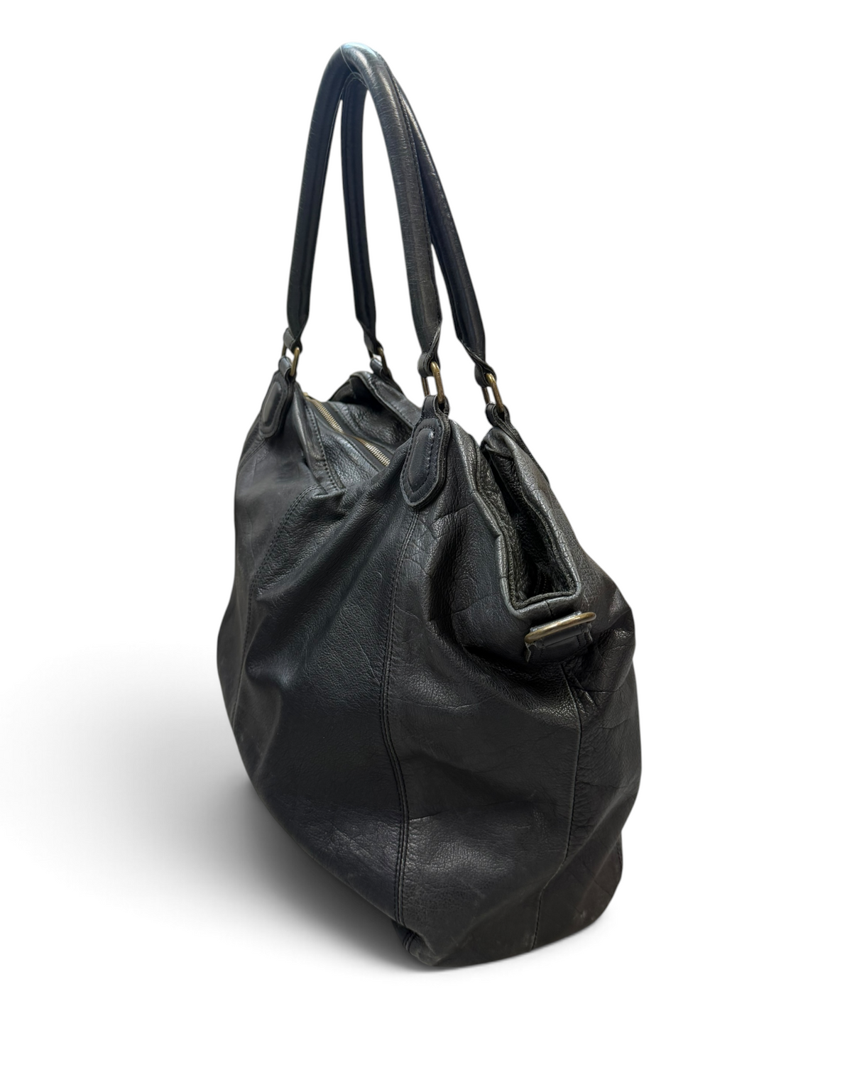 Vintage Liebeskind Berlin Rare Black Leather Bag Y2K 2000s