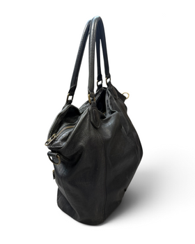 Vintage Liebeskind Berlin Rare Black Leather Bag Y2K 2000s