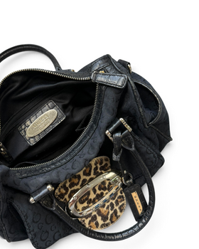 Vintage GUESS by Marciano Rare Black Monogram Bag Y2K 2000s