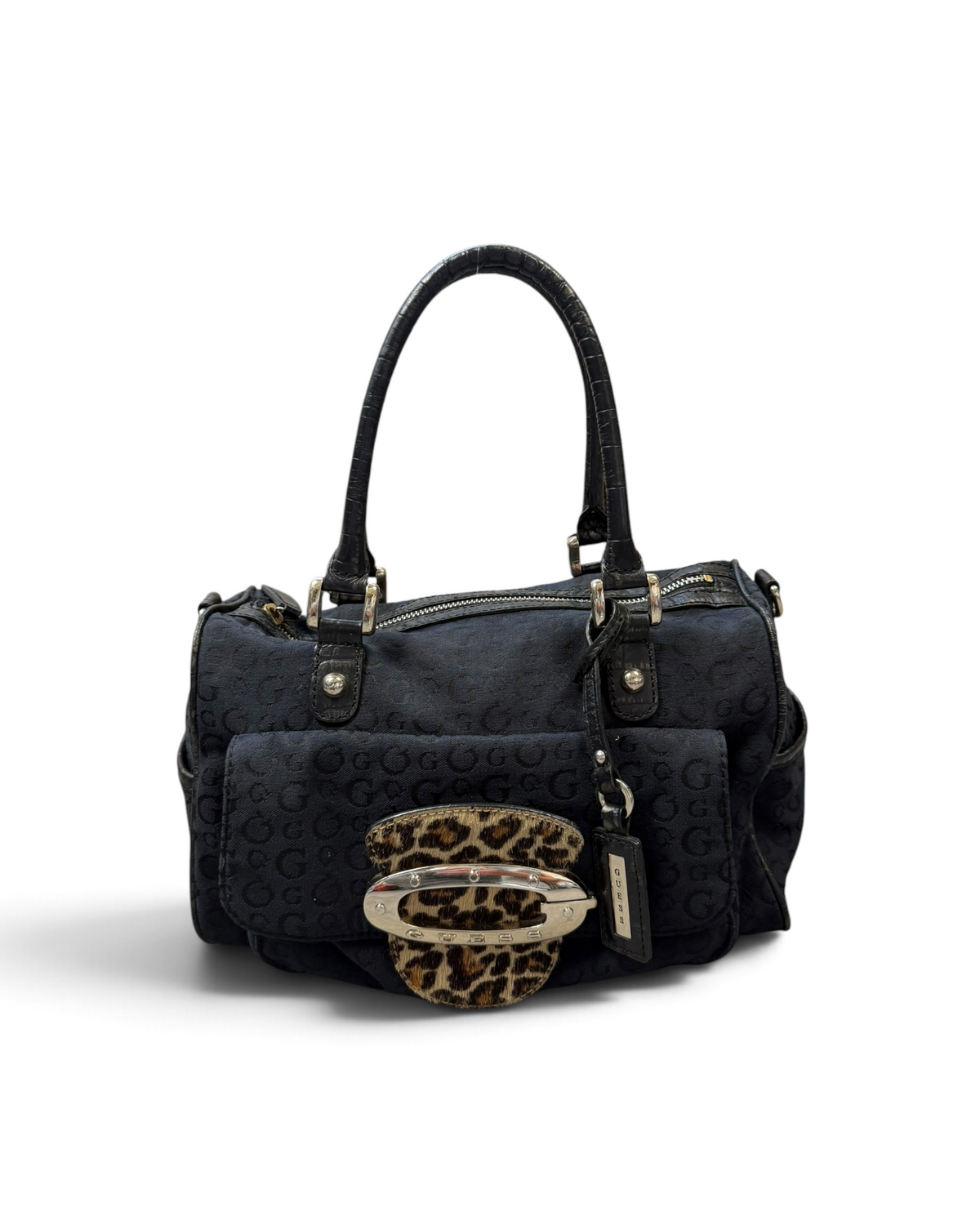 Vintage GUESS by Marciano Rare Black Monogram Bag Y2K 2000s