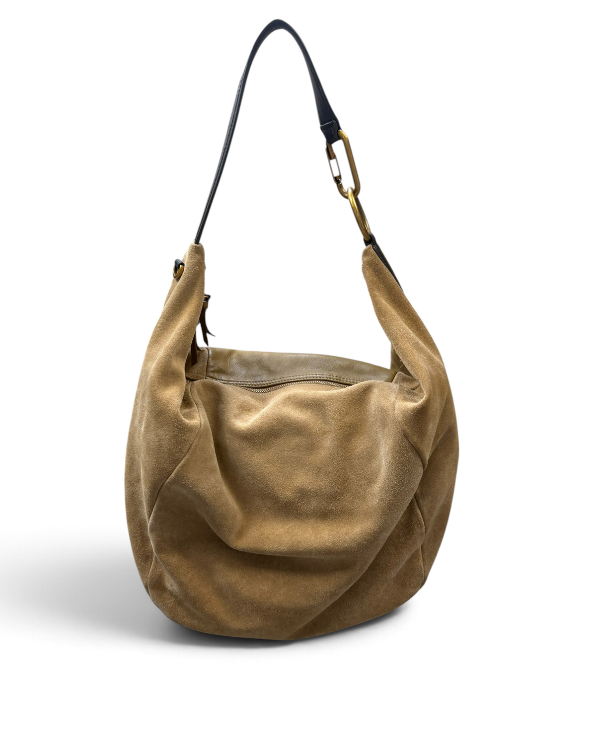 Vintage Liebeskind Berlin Wild Leather Hobo Bag Rare Beige Y2K 2000s