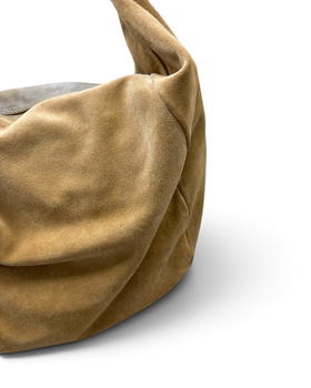 Vintage Liebeskind Berlin Wild Leather Hobo Bag Rare Beige Y2K 2000s