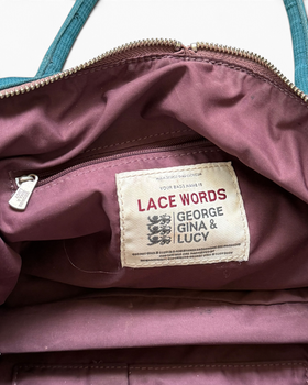 Vintage George Gina & Lucy Lace Words Rare Bag Y2K 2000s