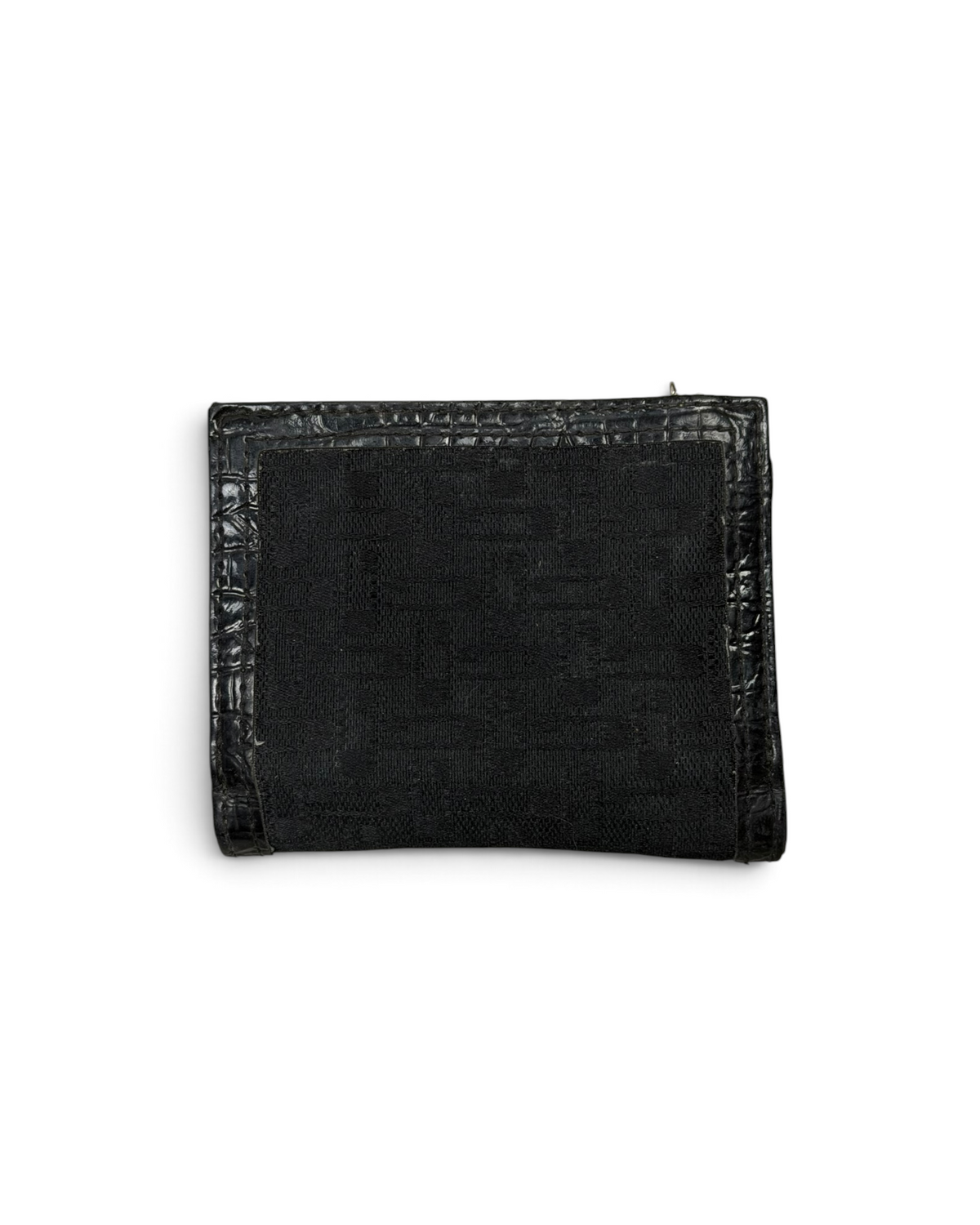 Vintage GUESS Black Monogram Portmonnae Y2K 2000s