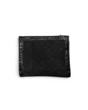 Vintage GUESS Black Monogram Portmonnae Y2K 2000s