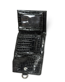Vintage GUESS Black Monogram Portmonnae Y2K 2000s