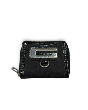 Vintage GUESS Black Monogram Portmonnae Y2K 2000s
