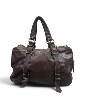 Vintage Liebeskind Berlin Bordeaux Leather Rare Bag Y2K 2000w