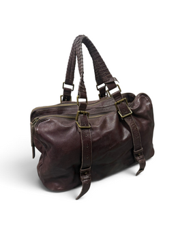 Vintage Liebeskind Berlin Bordeaux Leather Rare Bag Y2K 2000w