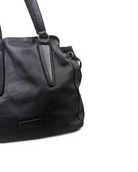 Vintage Liebeskind Berlin Black Leather Hobo Bag Y2K 2000s